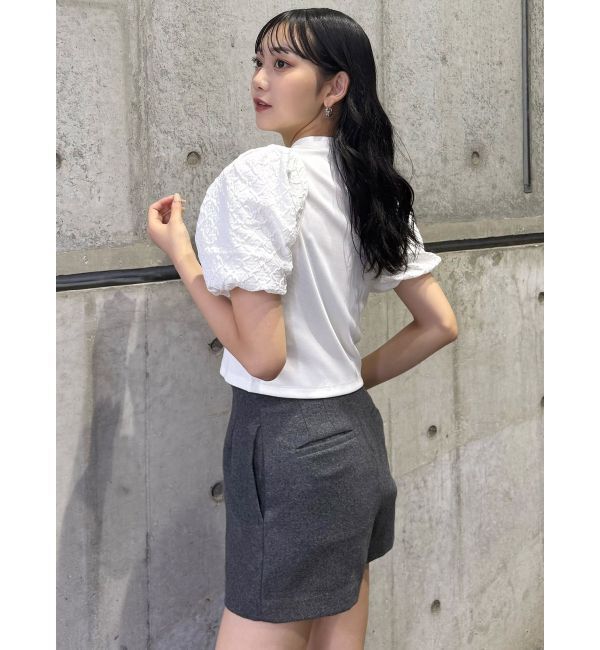 MURUA「テレコドッキングジャガードトップス」|Tシャツ・カットソー|