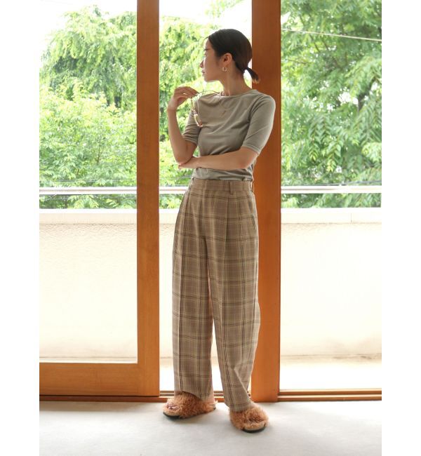 Ungrid「ローウエストボリュームタックパンツ」|その他|