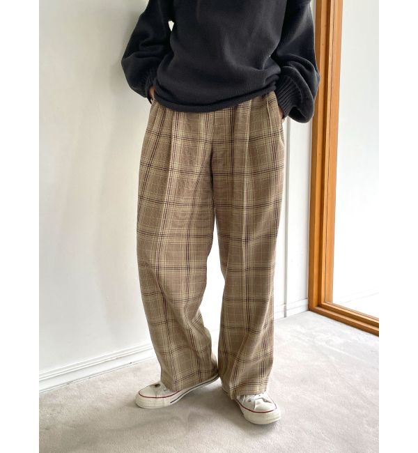 Ungrid「ローウエストボリュームタックパンツ」|その他|