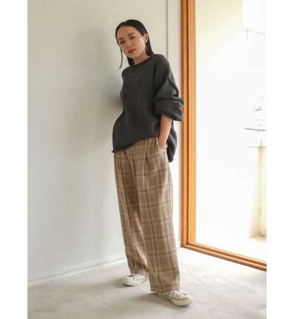 Ungrid「ローウエストボリュームタックパンツ」|その他|