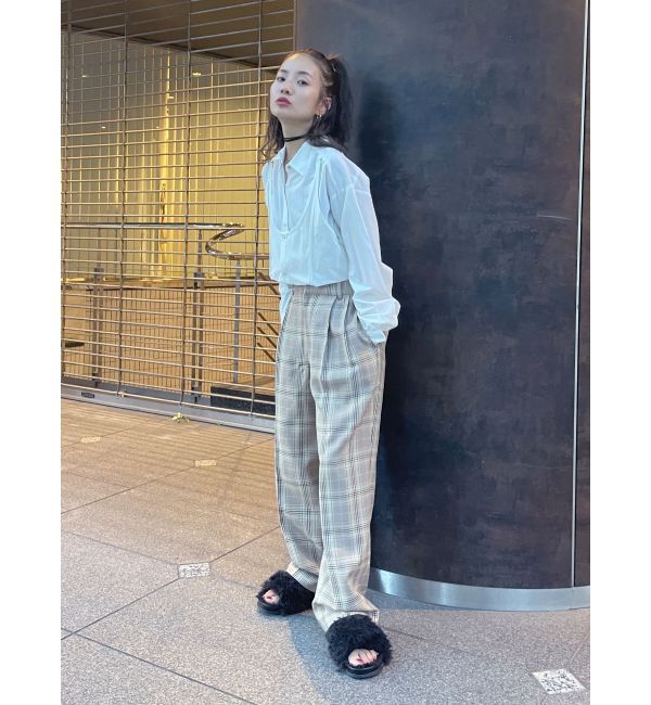 Ungrid「ローウエストボリュームタックパンツ」|その他|