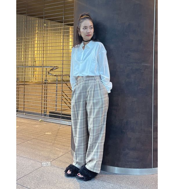 Ungrid「ローウエストボリュームタックパンツ」|その他|