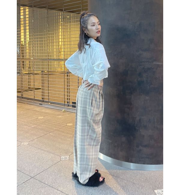 Ungrid「ローウエストボリュームタックパンツ」|その他|