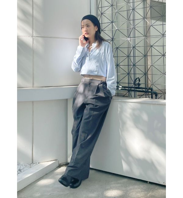 Ungrid「ローウエストボリュームタックパンツ」|その他|