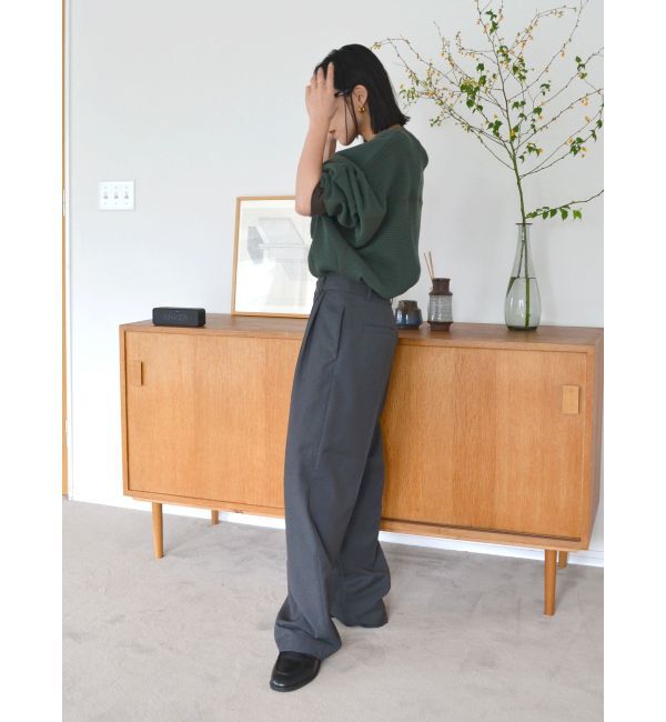 Ungrid「ローウエストボリュームタックパンツ」|その他|