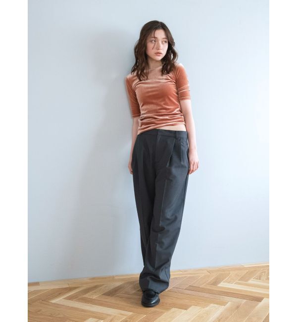 Ungrid「ローウエストボリュームタックパンツ」|その他|