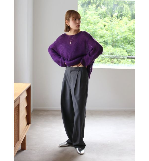 Ungrid「ローウエストボリュームタックパンツ」|その他|