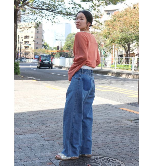 Ungrid「ウエストタックデザインリメイクデニム」|デニム|