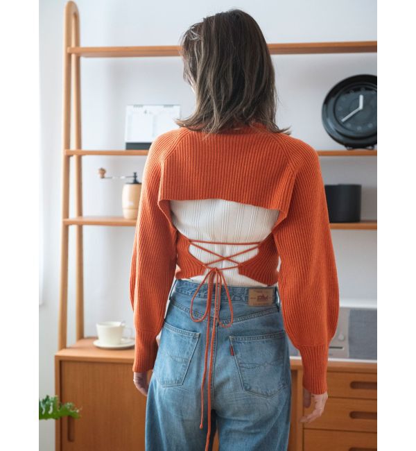 Ungrid「バックリボンニットセットワンピース」|ワンピース|