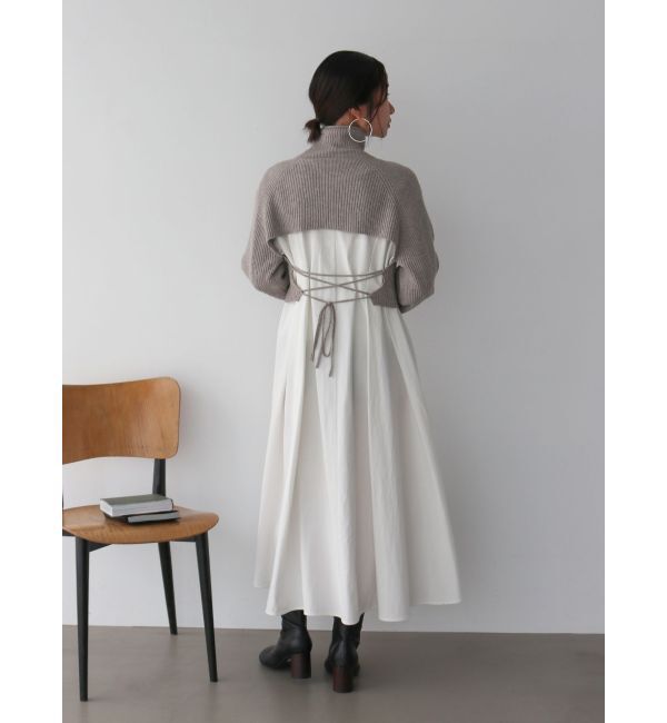 Ungrid「バックリボンニットセットワンピース」|ワンピース|