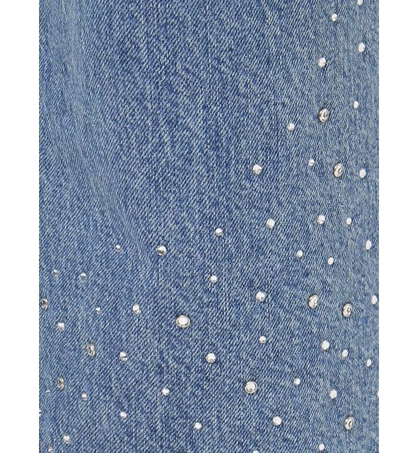Ungrid「ビジューデザインルーズデニム」|デニム|