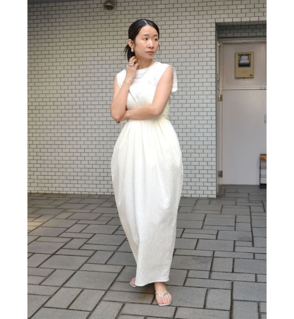 Ungrid「タックボリュームキャミワンピース」|ワンピース|