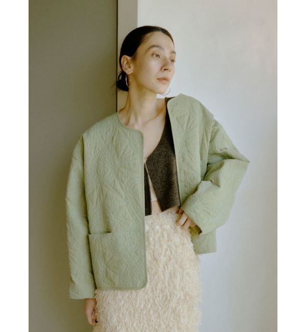 Ungrid「エンブロイダリーデザインブルゾン」|ブルゾン・スタジャン|カーキ