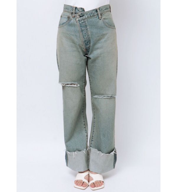 Ungrid「ウエストリメイクロールアップデニム」|デニム|