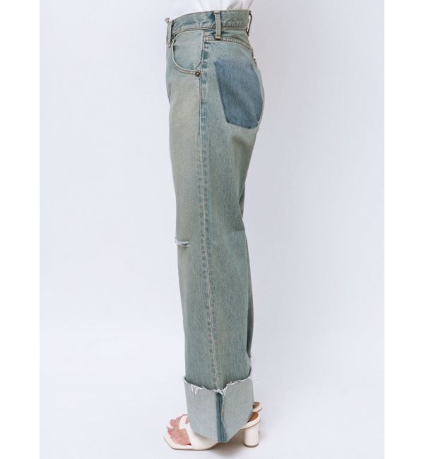 Ungrid「ウエストリメイクロールアップデニム」|デニム|