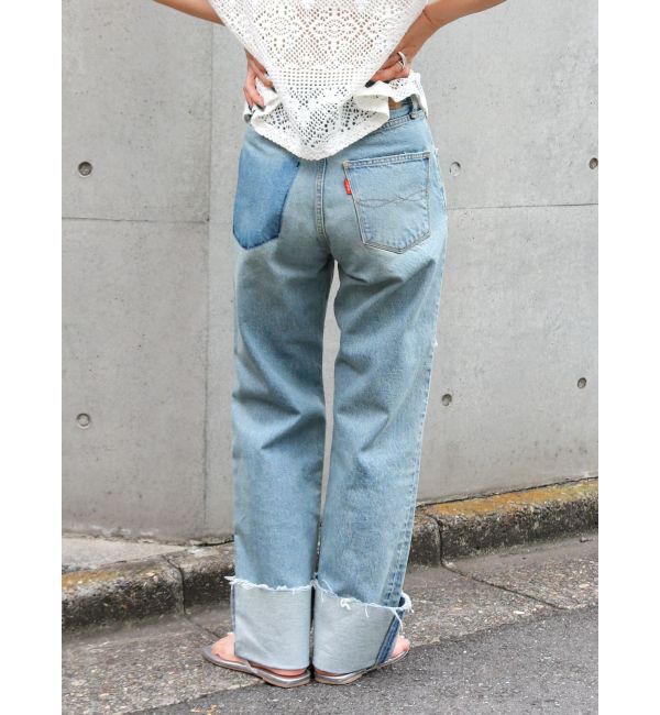 Ungrid「ウエストリメイクロールアップデニム」|デニム|