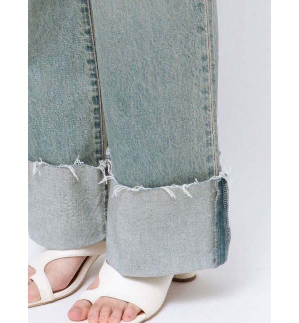 Ungrid「ウエストリメイクロールアップデニム」|デニム|