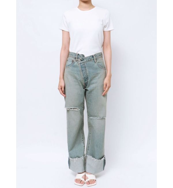 Ungrid「ウエストリメイクロールアップデニム」|デニム|