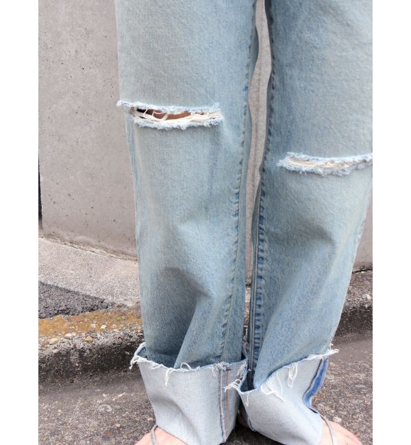 Ungrid「ウエストリメイクロールアップデニム」|デニム|