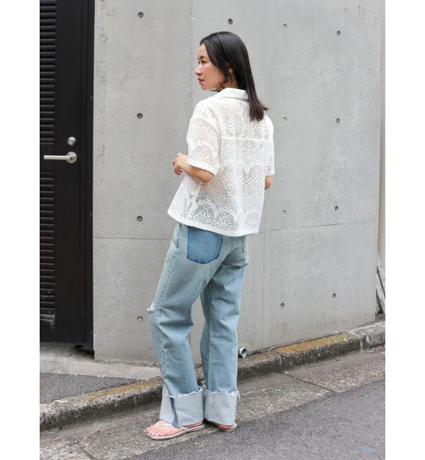 Ungrid「ウエストリメイクロールアップデニム」|デニム|