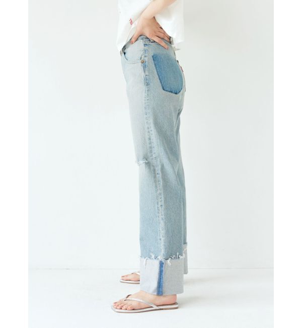 Ungrid「ウエストリメイクロールアップデニム」|デニム|