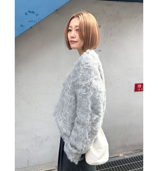 Ungrid「Vネック起毛ルーズニット」|ニット・セーター|