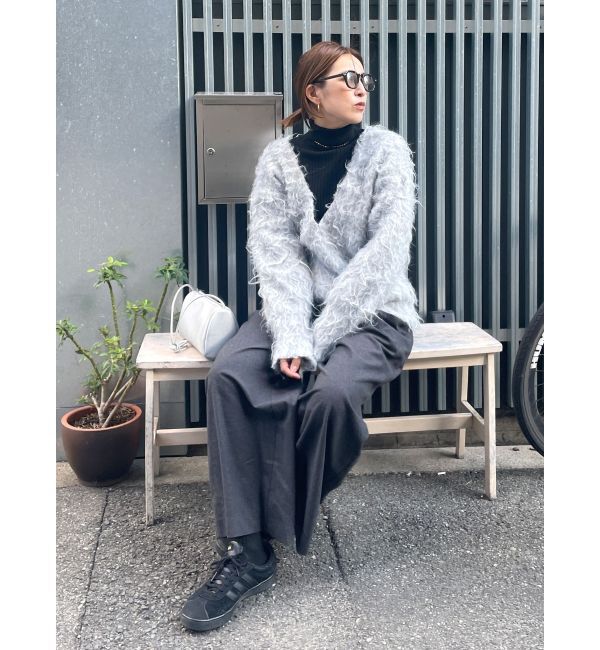 Ungrid「Vネック起毛ルーズニット」|ニット・セーター|