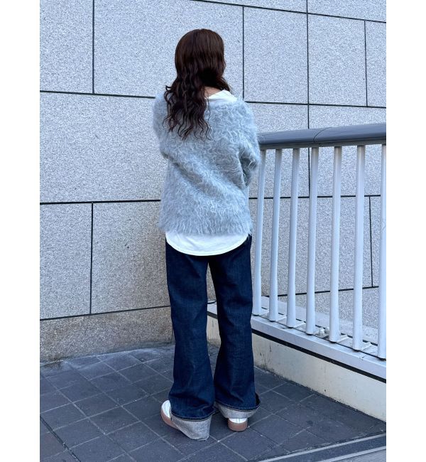 Ungrid「Vネック起毛ルーズニット」|ニット・セーター|