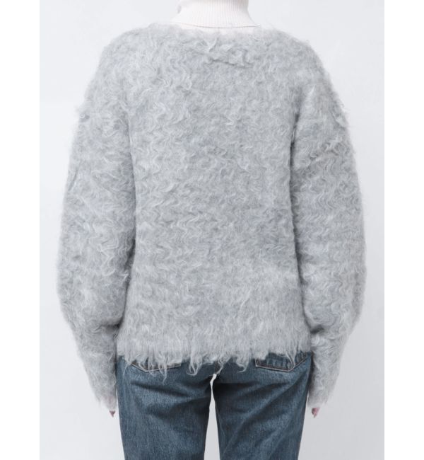 Ungrid「Vネック起毛ルーズニット」|ニット・セーター|