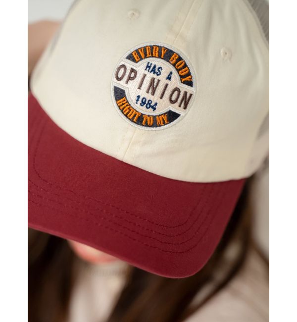 Ungrid「ワッペンデザインメッシュキャップ」|キャップ・キャスケット|