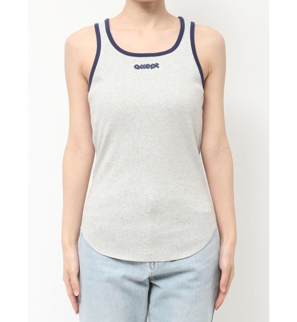 Ungrid「【WEB限定】バイカラーロゴタンクトップ」|タンクトップ|