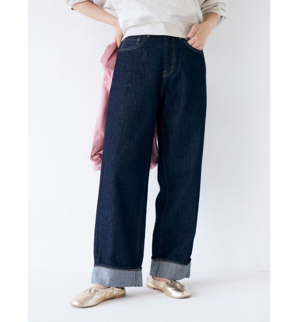 Ungrid「【WEB限定】ロールアップカーブデニム」|デニム|