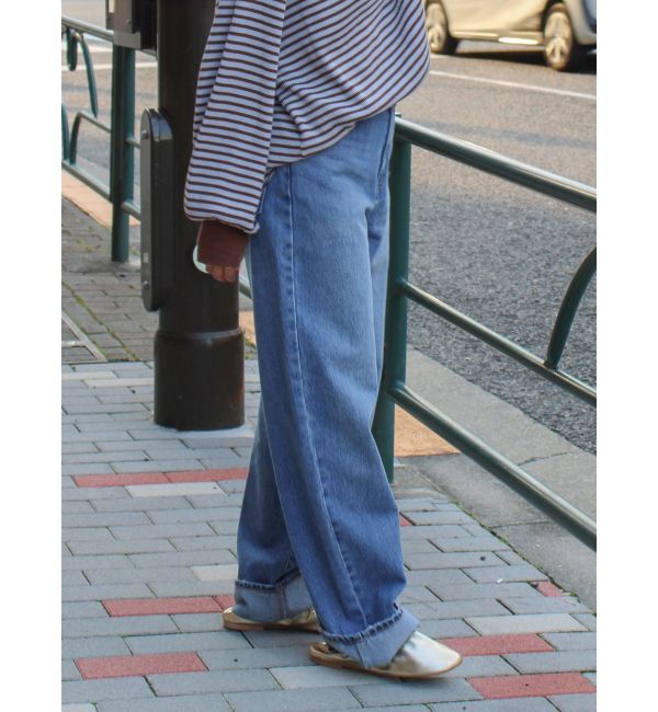Ungrid「【WEB限定】ロールアップカーブデニム」|デニム|