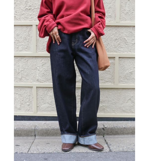 Ungrid「【WEB限定】ロールアップカーブデニム」|デニム|