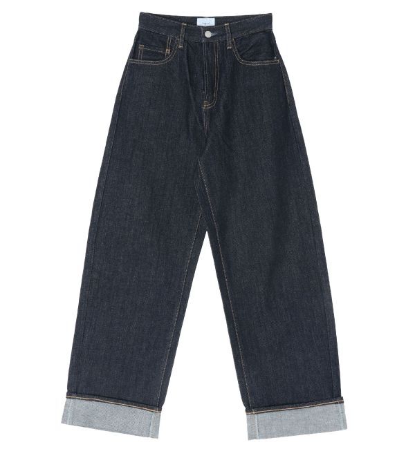 Ungrid「【WEB限定】ロールアップカーブデニム」|デニム|