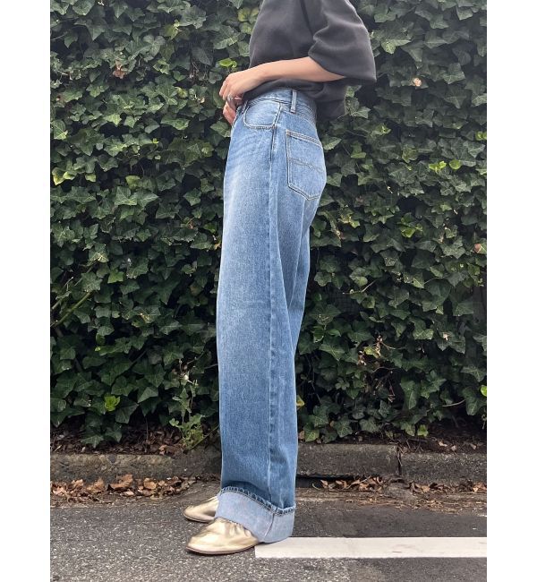 Ungrid「【WEB限定】ロールアップカーブデニム」|デニム|