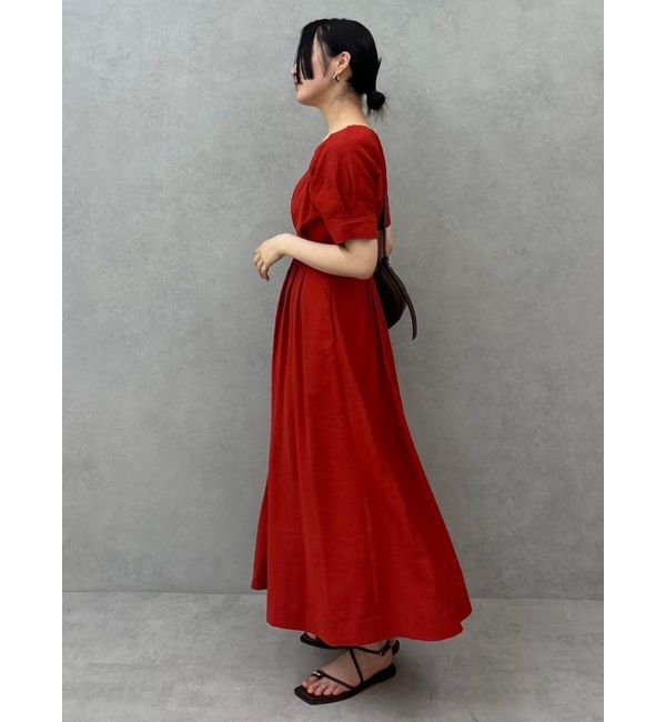 LAGUNAMOON「フロントZIPウエストタックワンピース」|ワンピース|