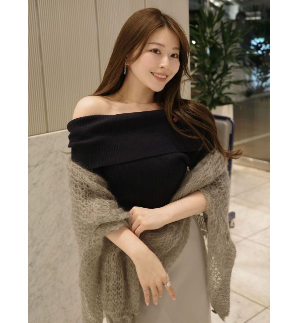 LAGUNAMOON「【POLO BCSコラボ】オフショルニットプルオーバー」|ニット・セーター|