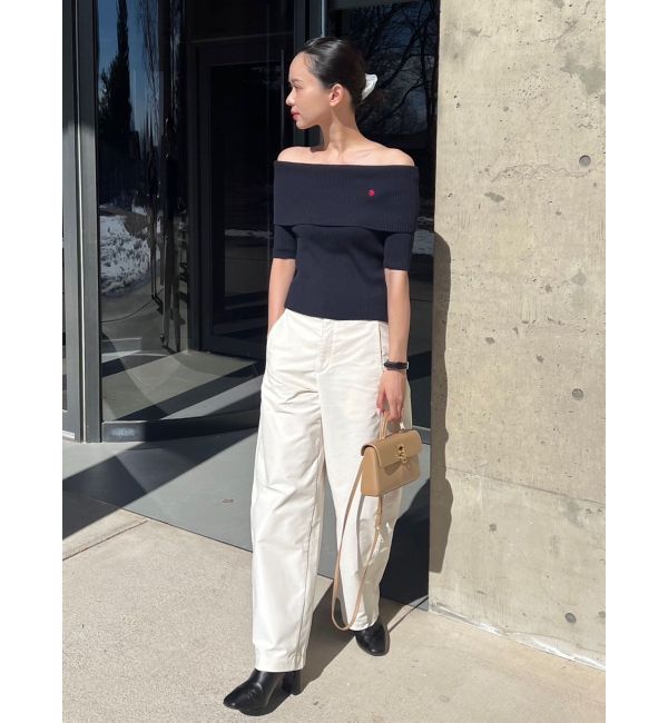 LAGUNAMOON「【POLO BCSコラボ】オフショルニットプルオーバー」|ニット・セーター|