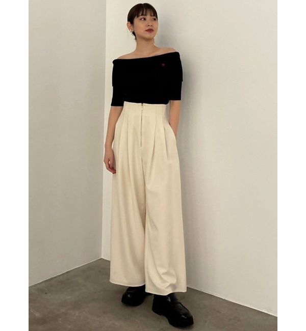 LAGUNAMOON「【POLO BCSコラボ】オフショルニットプルオーバー」|ニット・セーター|