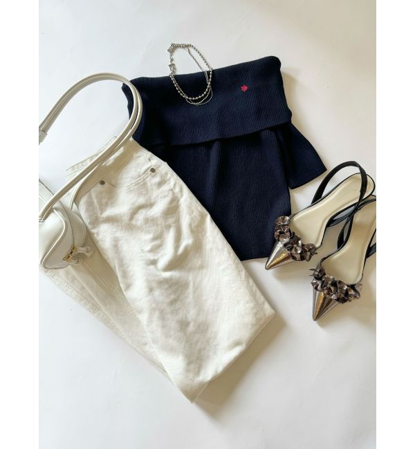 LAGUNAMOON「【POLO BCSコラボ】オフショルニットプルオーバー」|ニット・セーター|