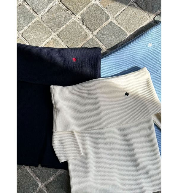 LAGUNAMOON「【POLO BCSコラボ】オフショルニットプルオーバー」|ニット・セーター|