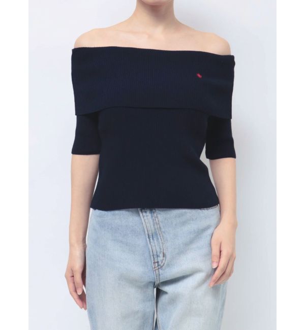 LAGUNAMOON「【POLO BCSコラボ】オフショルニットプルオーバー」|ニット・セーター|