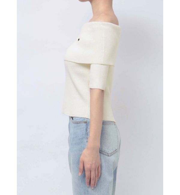 LAGUNAMOON「【POLO BCSコラボ】オフショルニットプルオーバー」|ニット・セーター|