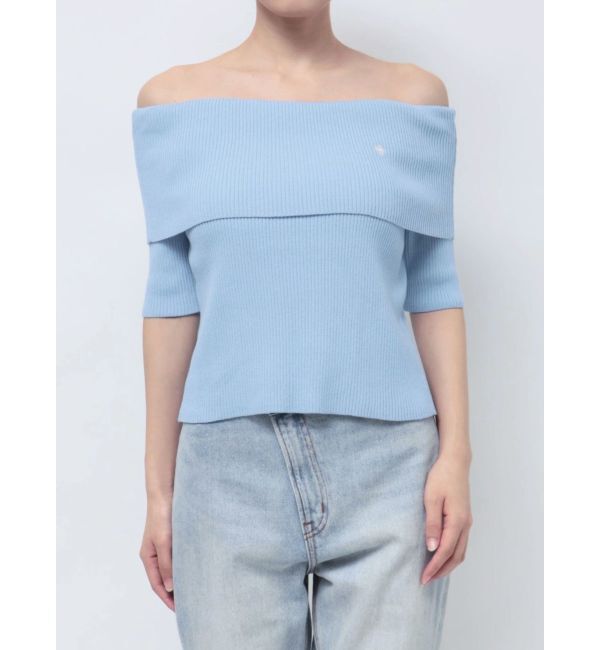 LAGUNAMOON「【POLO BCSコラボ】オフショルニットプルオーバー」|ニット・セーター|