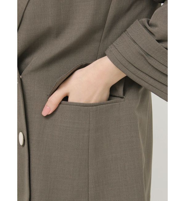 LAGUNAMOON「バイカラーボタンジャケット」|テーラードジャケット|