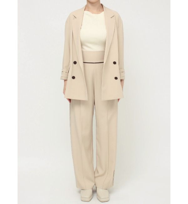 LAGUNAMOON「バイカラーボタンジャケット」|テーラードジャケット|