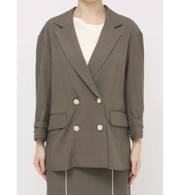 LAGUNAMOON「バイカラーボタンジャケット」|テーラードジャケット|