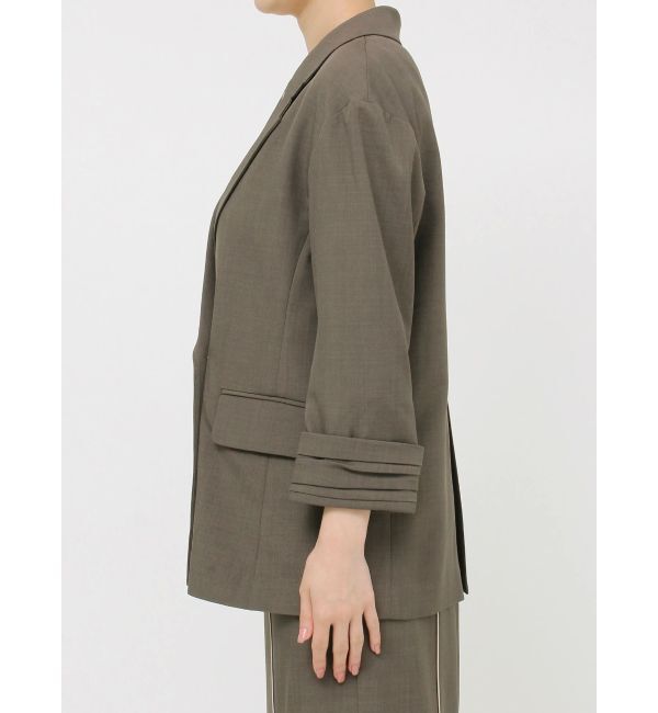 LAGUNAMOON「バイカラーボタンジャケット」|テーラードジャケット|