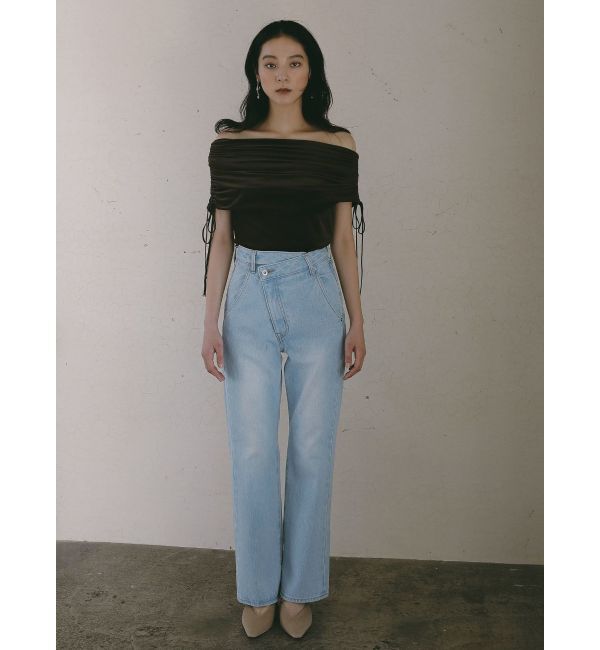 LAGUNAMOON「スリムフレアデニムパンツ」|デニム|
